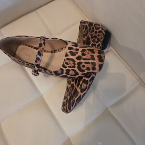 Leopard Print Mary Jane Shoes